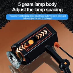 image-Heat Lamp for Turtles Adjustable 360-degree Rotatable Heat Uv Lamp Dimmable Basking Light for Turtles Lizards Snakes 5-position