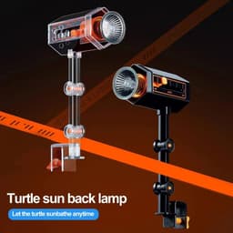 image-Heat Lamp for Turtles Adjustable 360-degree Rotatable Heat Uv Lamp Dimmable Basking Light for Turtles Lizards Snakes 5-position