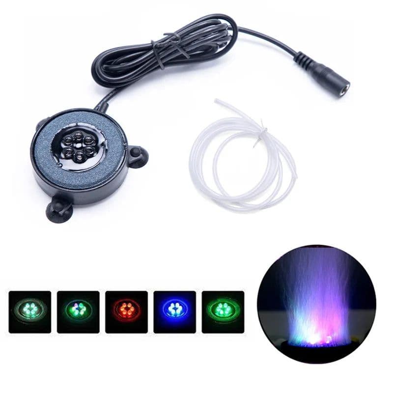 image-LED Aquarium Air Bubble Light Waterproof Fish Tank Light Colorful Changing Light for Aquarium Diving Lamp Fish Tank Decor Lamp