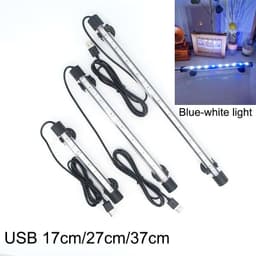 image-17cm 27cm 37cm USB 5v Submersible blue white LED Aquarium bule Light Fish plant grow light underwater for Tank Lighting Bar lamp