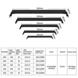 image-Dimmable Fish Tank Bracket Lights Aquarium Light Three Modes Lighting Fishbowl Landscaping Decoration Aquariums Accessories