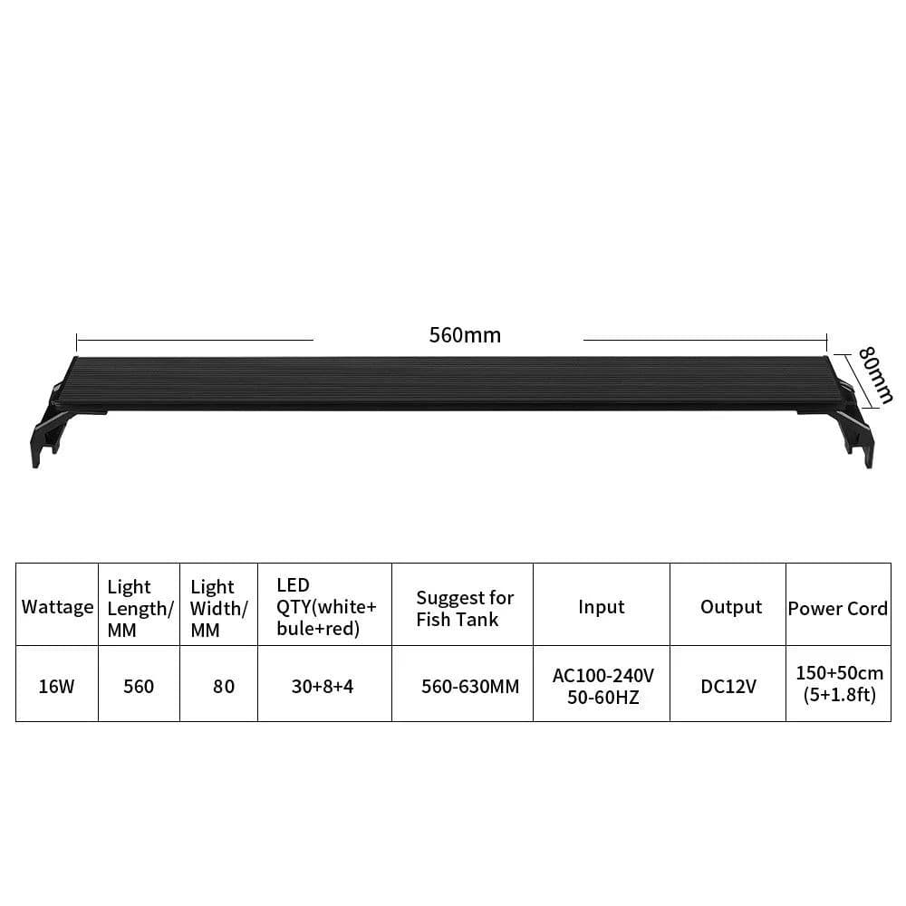 image-Dimmable Fish Tank Bracket Lights Aquarium Light Three Modes Lighting Fishbowl Landscaping Decoration Aquariums Accessories