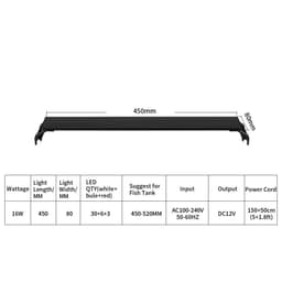 image-Dimmable Fish Tank Bracket Lights Aquarium Light Three Modes Lighting Fishbowl Landscaping Decoration Aquariums Accessories