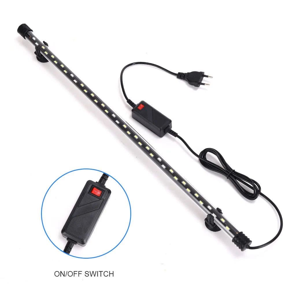 image-EU Plug 90-260V LED Light for Aquarium 4W-12W Waterproof Fish Tank Clip Light Underwater Decor Submersible Lamp Plant Grow Lamp