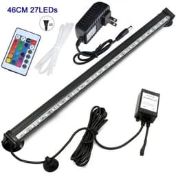 image-Aquarium LED Colorful Bubble Light Color Changing Slow Flash Light LED Waterproof Diving Light Clip Fish Tank Light Lamp Decor