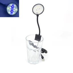 image-5W 5V USB wire Plug Fish Tanks Clip-on Light Clamp Aquarium Lights LED lamp Beads White bule Lights 360-Degree Rotations R23