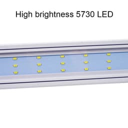 image-Aquarium LED Light Super Slim Fish Tank Aquatic Plant Grow Lighting Waterproof Bright Clip Lamp Blue LED 18-72cm for Plants 220v
