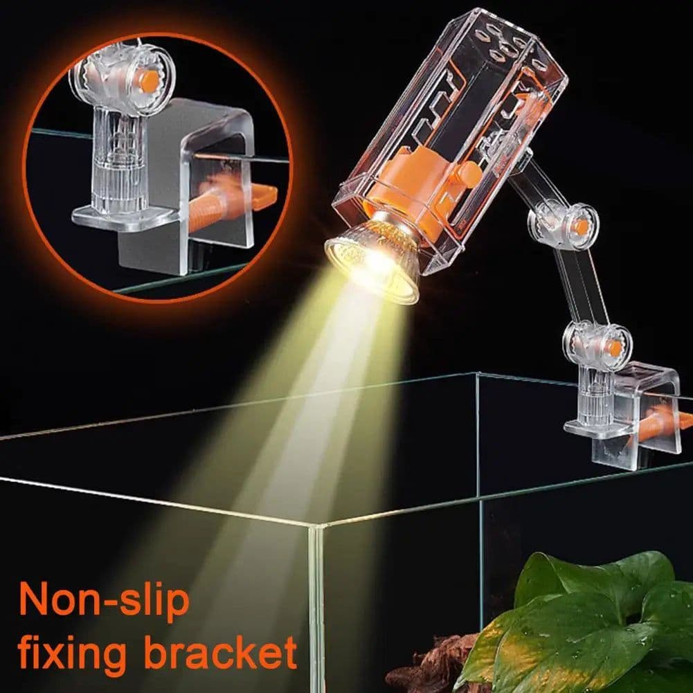 image-Turtle Sun Light Adjustable Heat Lamps with 360-degree Rotatable Arm for Sunlight Simulation Uva Uvb Turtle Basking for Bearded