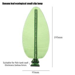 image-Aquarium Clip On Lighting Banana Leaf Ecological Light Mini Fish Tank Clip Lamp Highlight LED Aquarium Portable Decor Lamps
