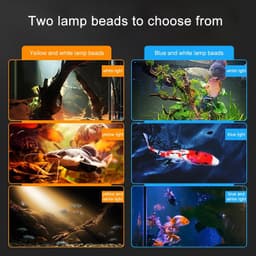 image-Aquarium Led Light Fish Tank Decoration Adjustable Focus Spotlight Plants Grow Lamp Turtle Reptiles Accessories 5w 7w 9w 12w 15w
