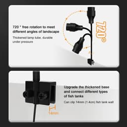 image-Aquarium Led Light Fish Tank Decoration Adjustable Focus Spotlight Plants Grow Lamp Turtle Reptiles Accessories 5w 7w 9w 12w 15w