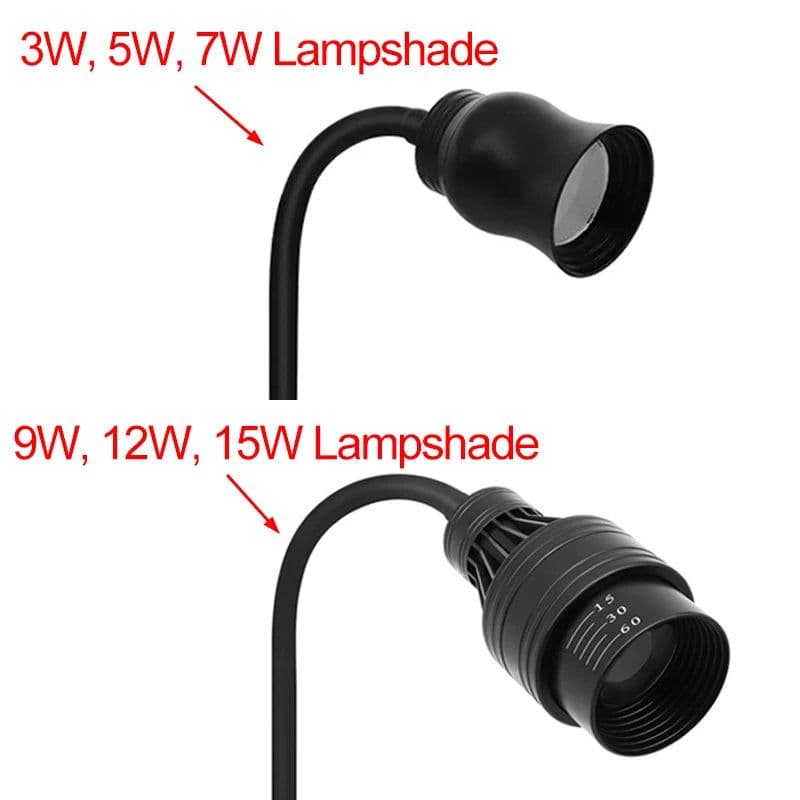image-Aquarium Led Light Fish Tank Decoration Adjustable Focus Spotlight Plants Grow Lamp Turtle Reptiles Accessories 5w 7w 9w 12w 15w