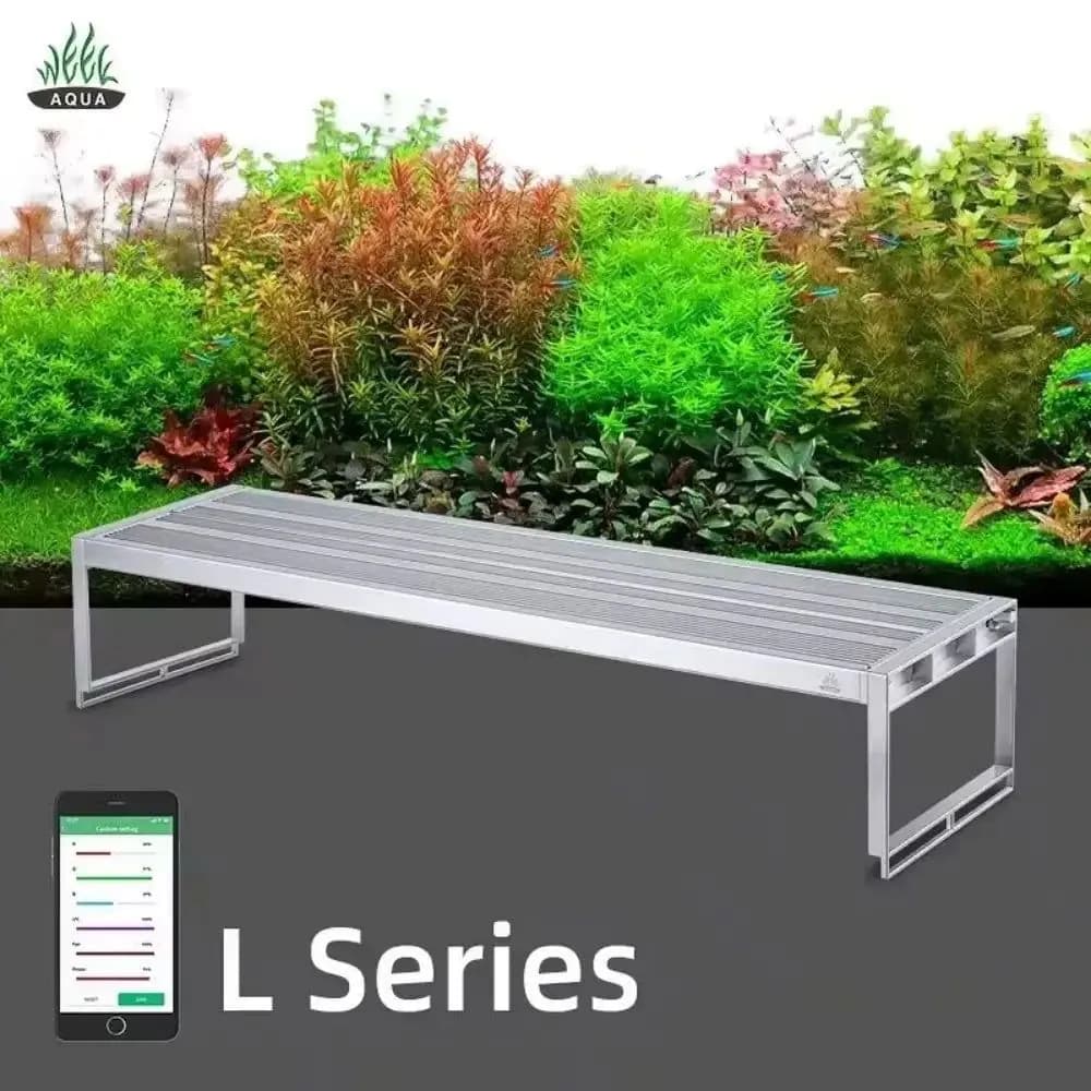 image-WEEK AQUA L Series APP Control Dimmer & Timer RRB+UVA FISH TANK Aquarium Lighting Planted Led Light