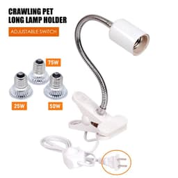 image-UVB E27 Pet Reptile Lamp Clip-on Bulb Lamp Holder Turtle Basking UV Heating Lamp Kit Tortoises Light Lizards Lighting