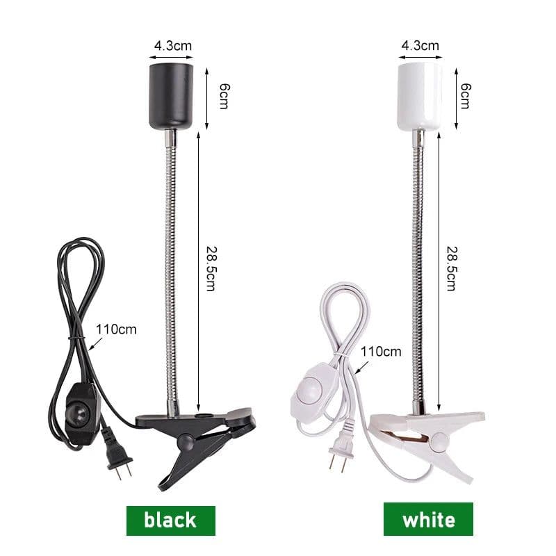 image-UVB E27 Pet Reptile Lamp Clip-on Bulb Lamp Holder Turtle Basking UV Heating Lamp Kit Tortoises Light Lizards Lighting