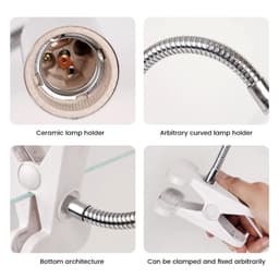 image-UVB E27 Pet Reptile Lamp Clip-on Bulb Lamp Holder Turtle Basking UV Heating Lamp Kit Tortoises Light Lizards Lighting