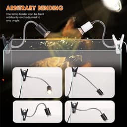 image-UVB E27 Pet Reptile Lamp Clip-on Bulb Lamp Holder Turtle Basking UV Heating Lamp Kit Tortoises Light Lizards Lighting