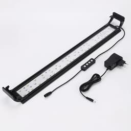 image-Aquarium 3 Color Adjust Light Timing Clip Aquatic Plants Lighting Waterproof 100~240V Fish Tanks 20-63CM