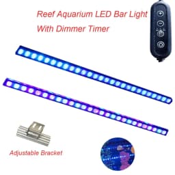 image-4ft 5ft Aquarium Reef Bar Blue UV LED Color 36x3W 45x3W Marine Reef Farm Use LED Light With Timer Dimmer 180 degree Bracket