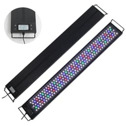 image-New Mould 60/75/90/120cm Fish Tank aquaculture Aquarium LED Light Programmable LED Aquarium light With Bracket with timer