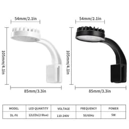 image-USB Aquarium LED Lamp Clip For Plants High Brightness Aquatic Freshwater Water Grass Low Temperature Fish Tank Light 5W