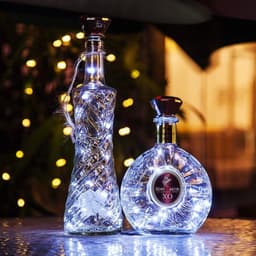 image-Updated Solar Wine Bottle Lights 2M 20 LED Copper Wire Fairy Garland String Lights for Xmas Wedding Party Decor 4/8/10 Pack