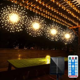 image-Solar Lights Outdoor Waterproof Solar Garden Lights 8 Modes 360 480 Led Fairy Lights for Garden Patio Tree Decorations Lights