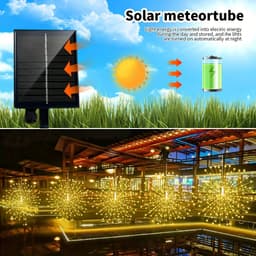 image-Solar Lights Outdoor Waterproof Solar Garden Lights 8 Modes 360 480 Led Fairy Lights for Garden Patio Tree Decorations Lights
