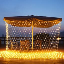 image-Solar LED Net String Lights 96-200 LEDs Christmas Decor