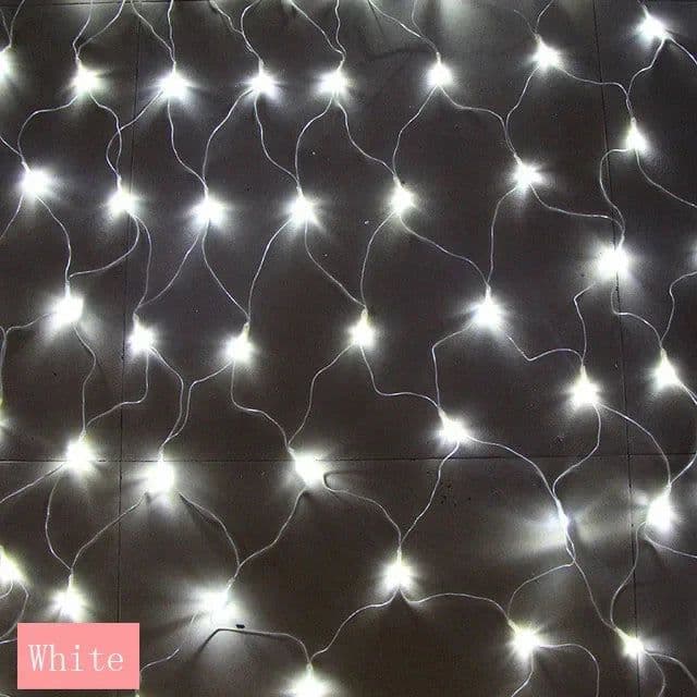 image-Solar LED Net String Lights 96-200 LEDs Christmas Decor