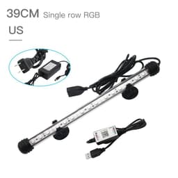 image-Zhongji 19CM-59CM Aquarium LED Lighting Bluetooth APP Remote Control RGB Waterproof Fish Tank Lights Lamp For Aquarium Plants