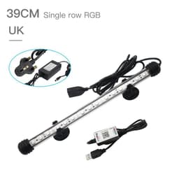 image-Zhongji 19CM-59CM Aquarium LED Lighting Bluetooth APP Remote Control RGB Waterproof Fish Tank Lights Lamp For Aquarium Plants