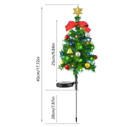 image-Solar Christmas Tree Decor Lights Outdoors Waterproof LED Lawn Garden Patio Porch Landscape Lamps Christmas Party Gifts