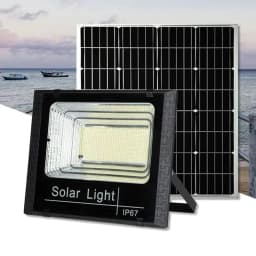 image-50w 100w 200w 300w 500w Solar Flood Lights LED Solar Powered Spotlight Outdoor Waterproof Reflector Solar with Remote Control