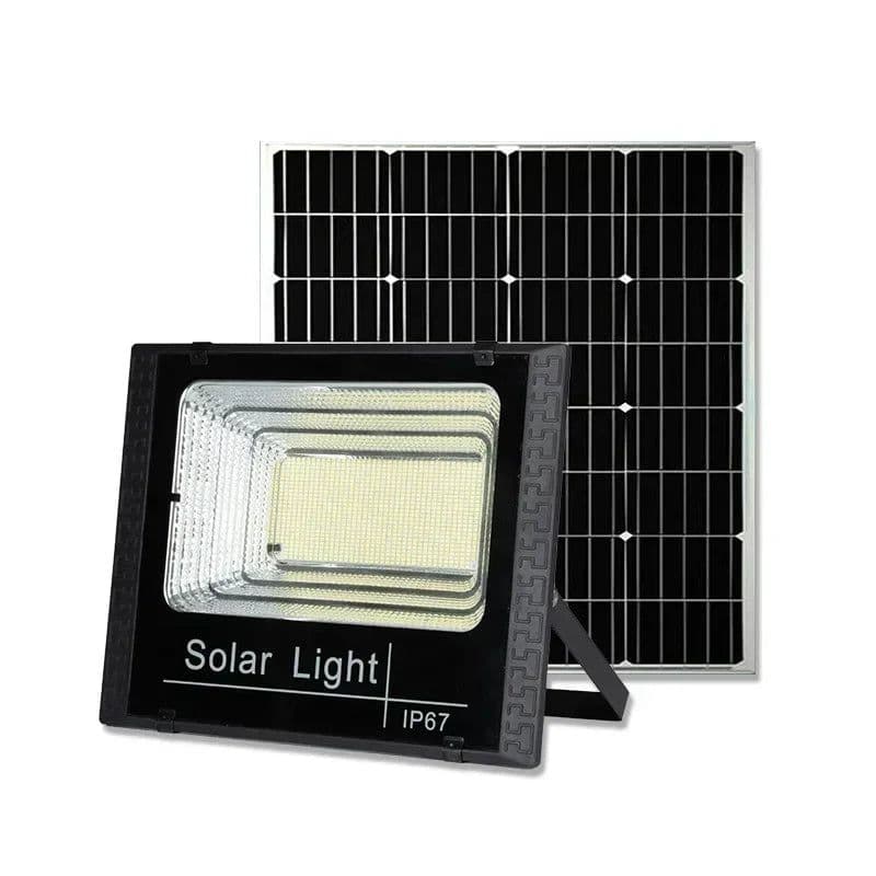 image-50w 100w 200w 300w 500w Solar Flood Lights LED Solar Powered Spotlight Outdoor Waterproof Reflector Solar with Remote Control