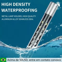 image-220V 17-53CM fish tank wide angle LED double row lighting tri-color variable aquarium diving lights color enhancement lights