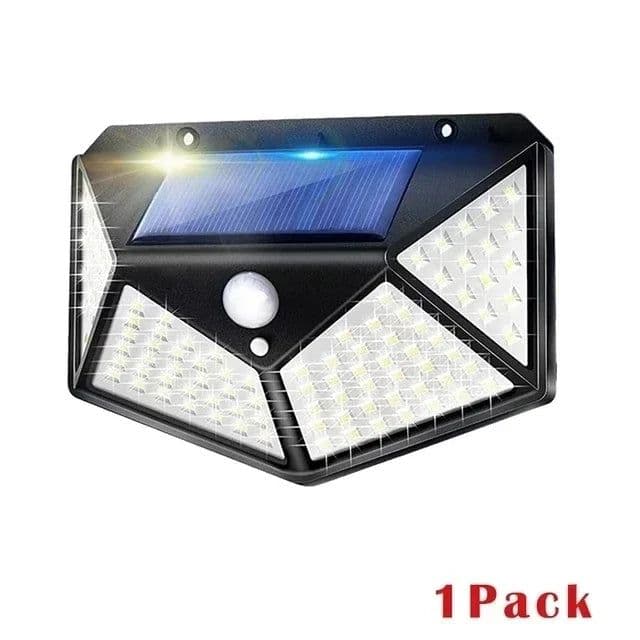 image-118LED Outdoor Solar Light 3 Mode Street lamp with Motion Sensor Remote Control IP65 Waterproof Patio Garage Backyard Wall Light