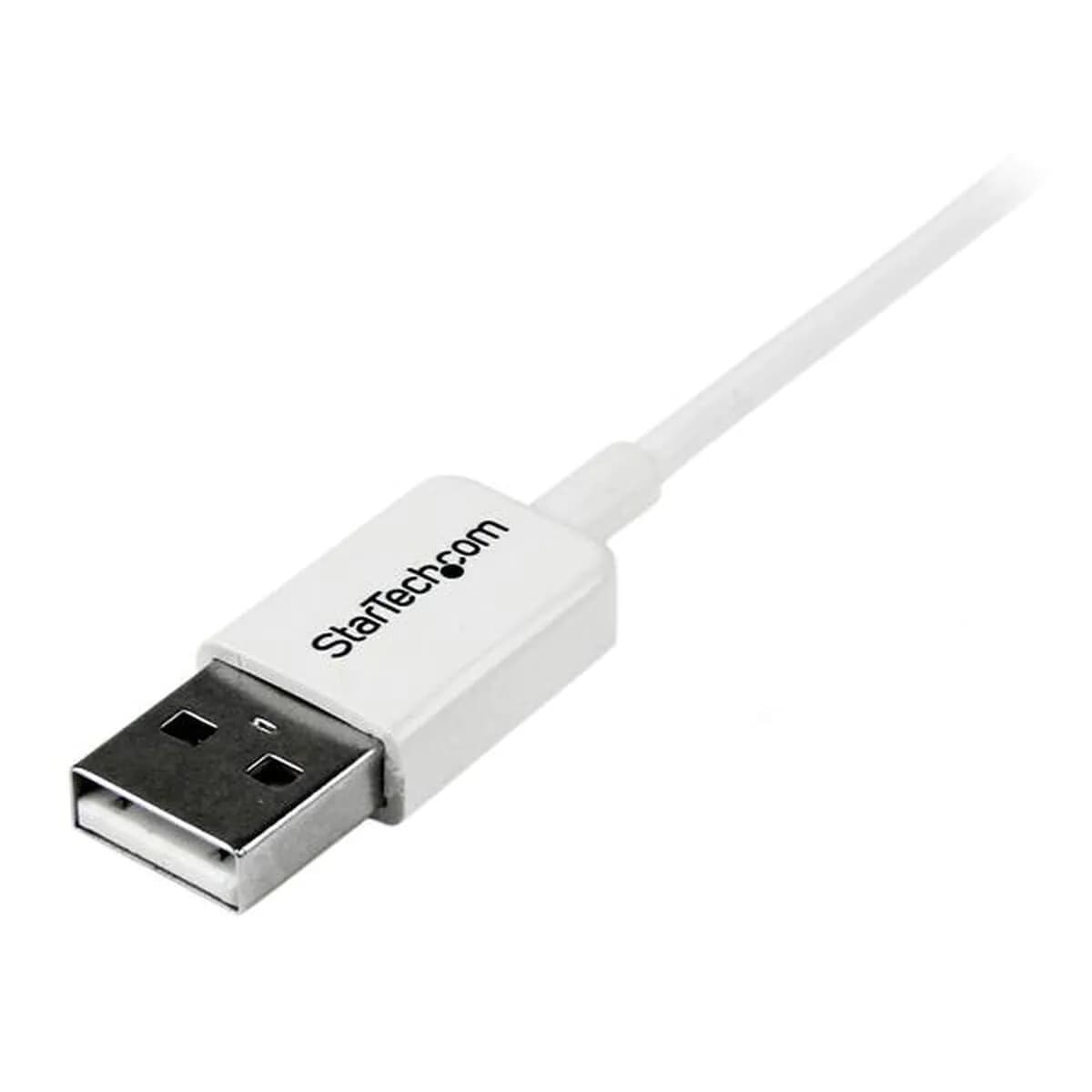 image-USB Cable to micro USB Startech USBPAUB2MW White Yellow (4 Units)