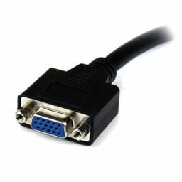 image-DVI-I to VGA Cable Startech DVIVGAMF8IN Black 0,2 m