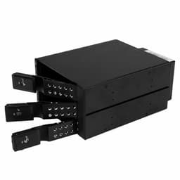 image-Rack Startech HSB3SATSASBA Black 3,5" Portable