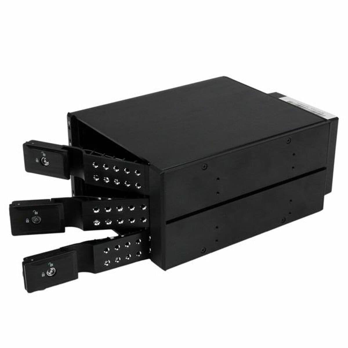 image-Rack Startech HSB3SATSASBA Black 3,5" Portable