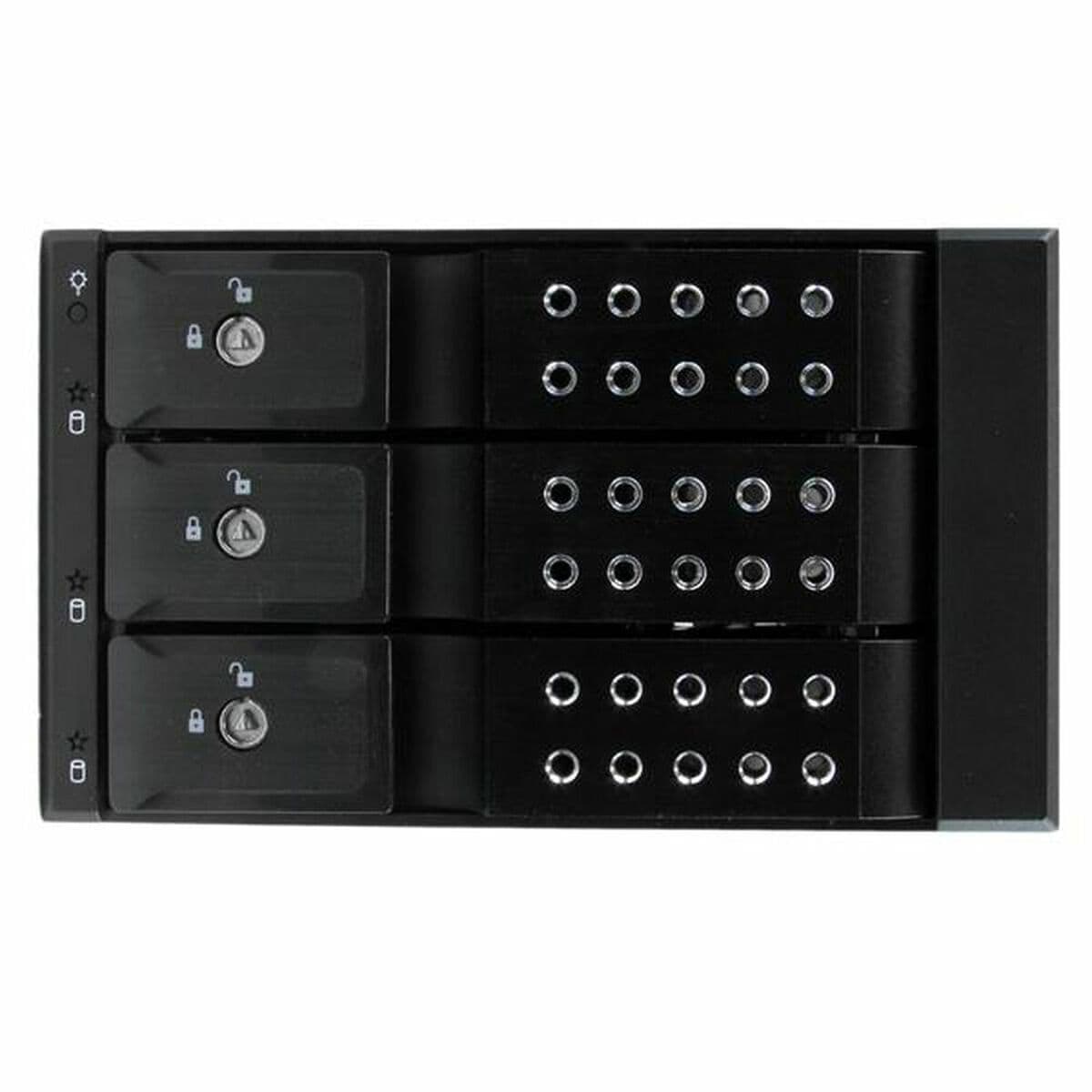 image-Rack Startech HSB3SATSASBA Black 3,5" Portable