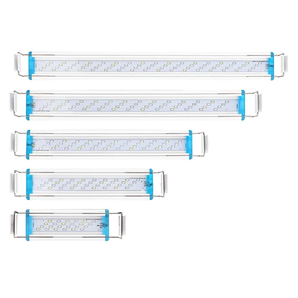 image-Aquarium Light Plastic+LED+Metal EU Fish Tank Slim Clip Lamp Plant Grow Landscaping Lighting Aquatic Decoration