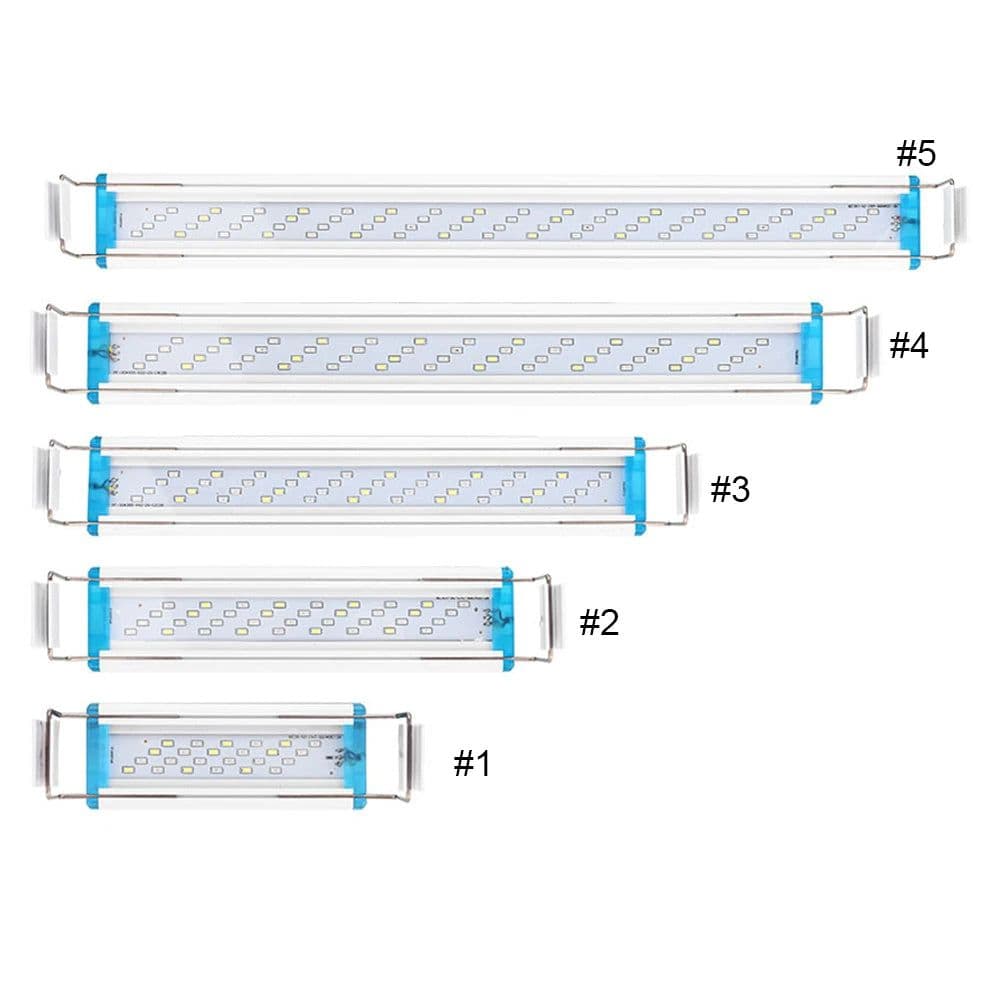 image-Aquarium Light Plastic+LED+Metal EU Fish Tank Slim Clip Lamp Plant Grow Landscaping Lighting Aquatic Decoration