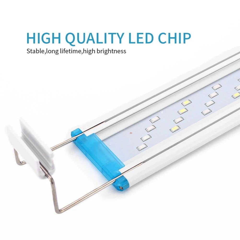 image-Aquarium Light Plastic+LED+Metal EU Fish Tank Slim Clip Lamp Plant Grow Landscaping Lighting Aquatic Decoration