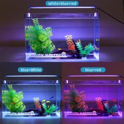 image-Aquarium Light Plastic+LED+Metal EU Fish Tank Slim Clip Lamp Plant Grow Landscaping Lighting Aquatic Decoration