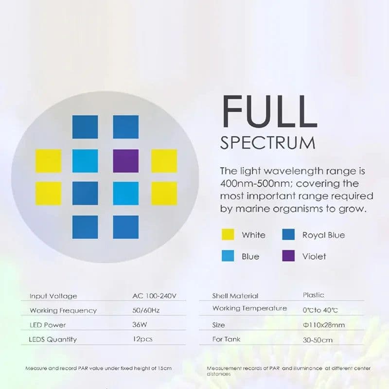 image-Spectra-Aqua Knight V2 Aquarium Light, Saltwater Lighting for Coral Reef Fish Tank, 36W