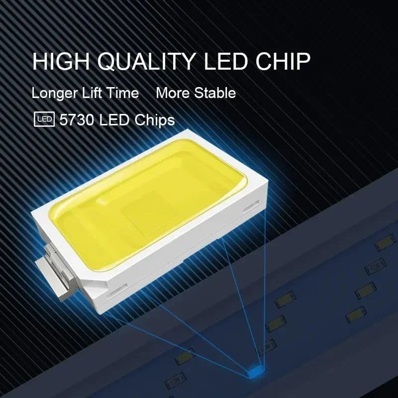 image-18~70CM Ultra Thin Fish Tank Bracket Light Aquarium Led lighting for Extensible Clip Lamp 220V Fishbowl Lights Aquarium Supplies