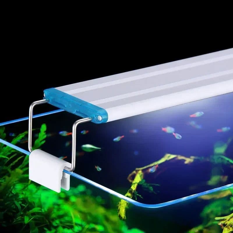 image-18~70CM Ultra Thin Fish Tank Bracket Light Aquarium Led lighting for Extensible Clip Lamp 220V Fishbowl Lights Aquarium Supplies