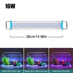 image-18~70CM Ultra Thin Fish Tank Bracket Light Aquarium Led lighting for Extensible Clip Lamp 220V Fishbowl Lights Aquarium Supplies
